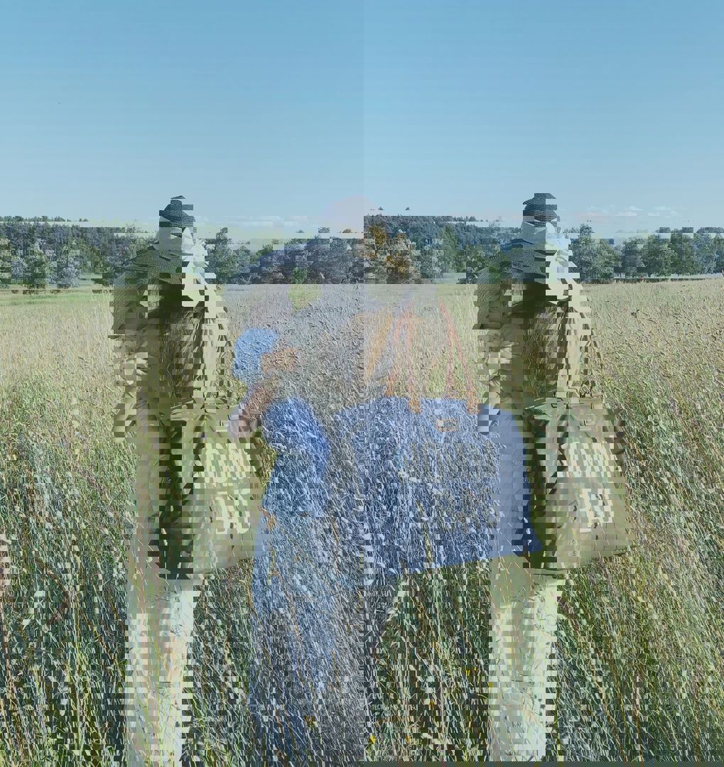 Mommy Bag Navy Weiss 12