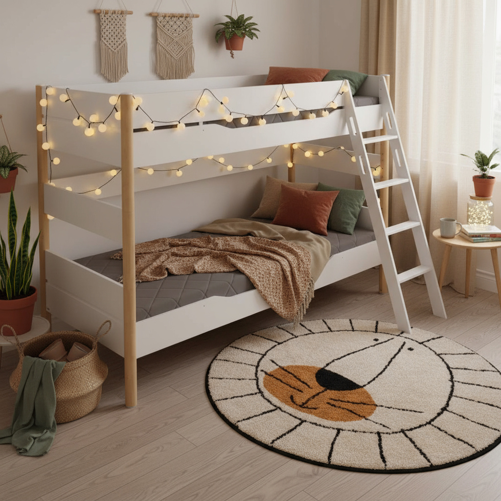 Etagenbett Ylvie mit Schrägleiter, Birke, 90 x 200 cm 3