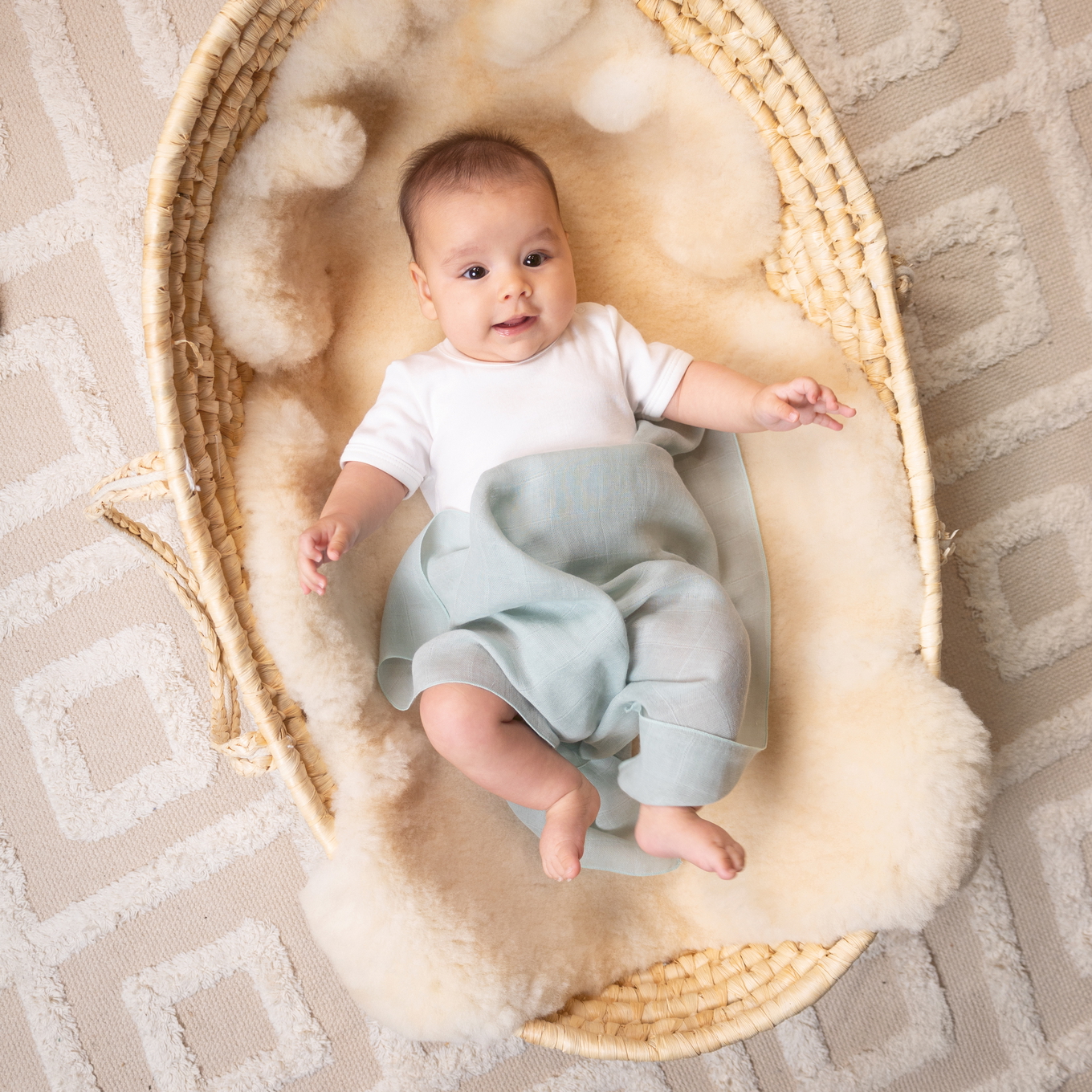 Gaze Spucktuch Uni Jade 2