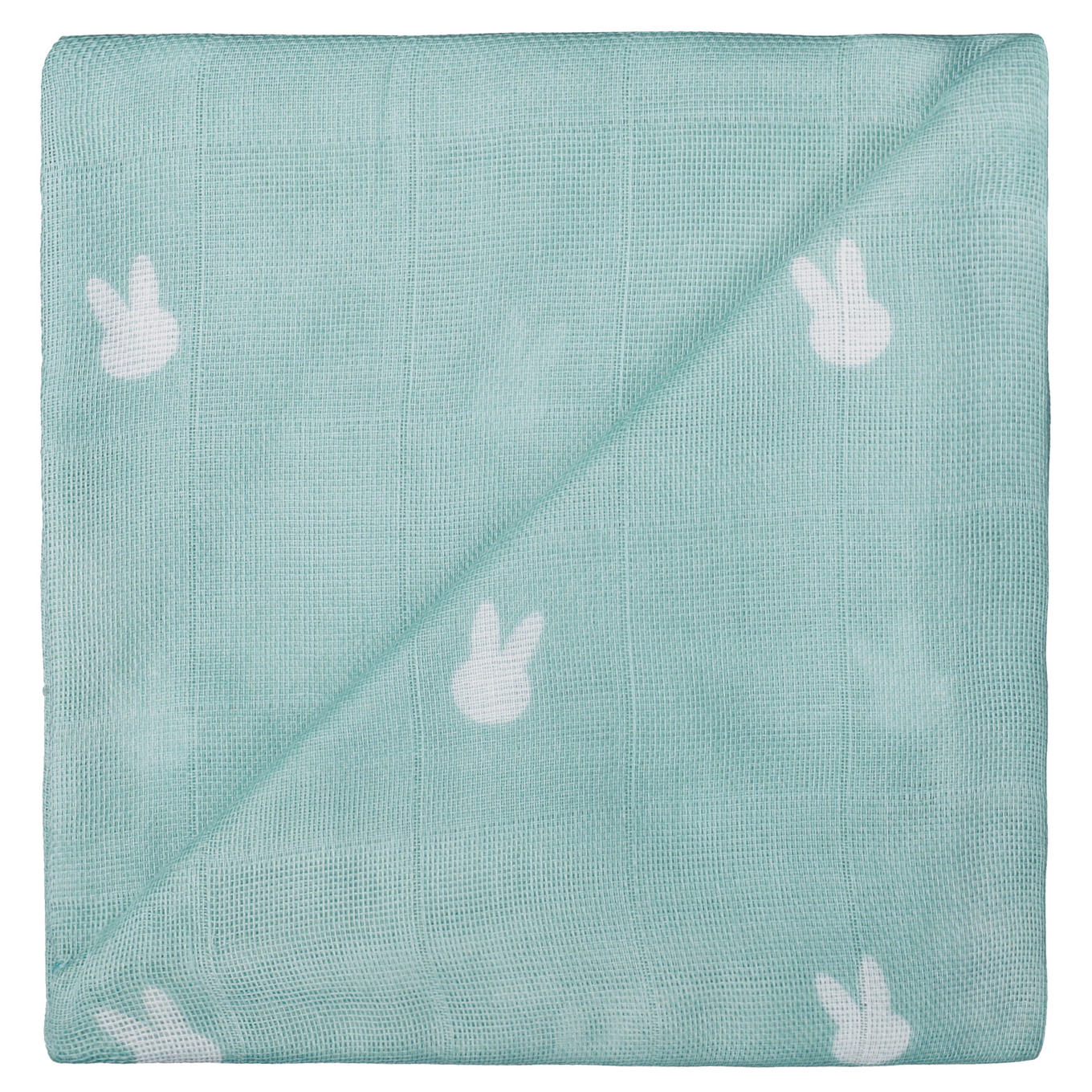 Gaze Spucktuch Ozean Grün Hase