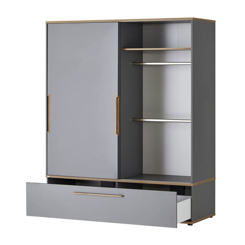 Kleiderschrank Sten Breit, mit Schiebetür 5