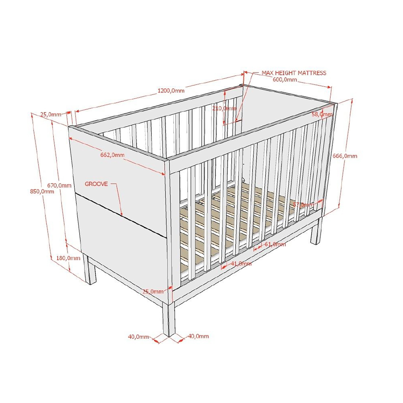 Babyzimmer Eva 3-teilig Set 9
