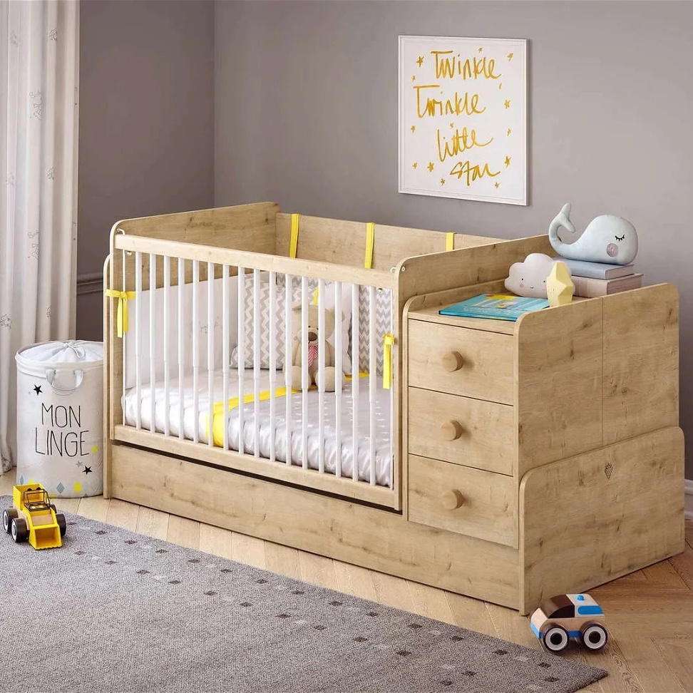 Babybett Mocha Umbaubar Klein 2