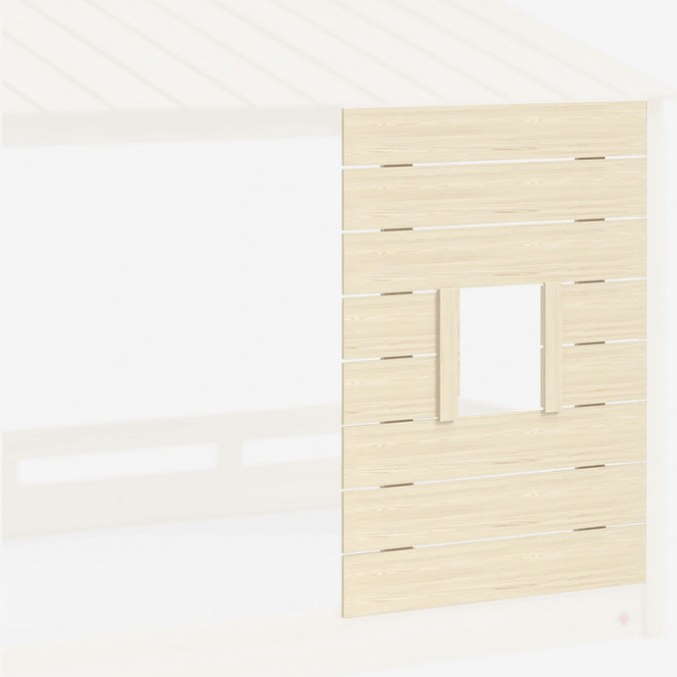 Fensterpaneel Montes Natural für Hausbett mit Dach 1