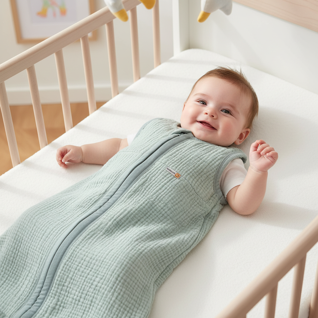 Schlafsack Sommer Grün, 90 cm 5