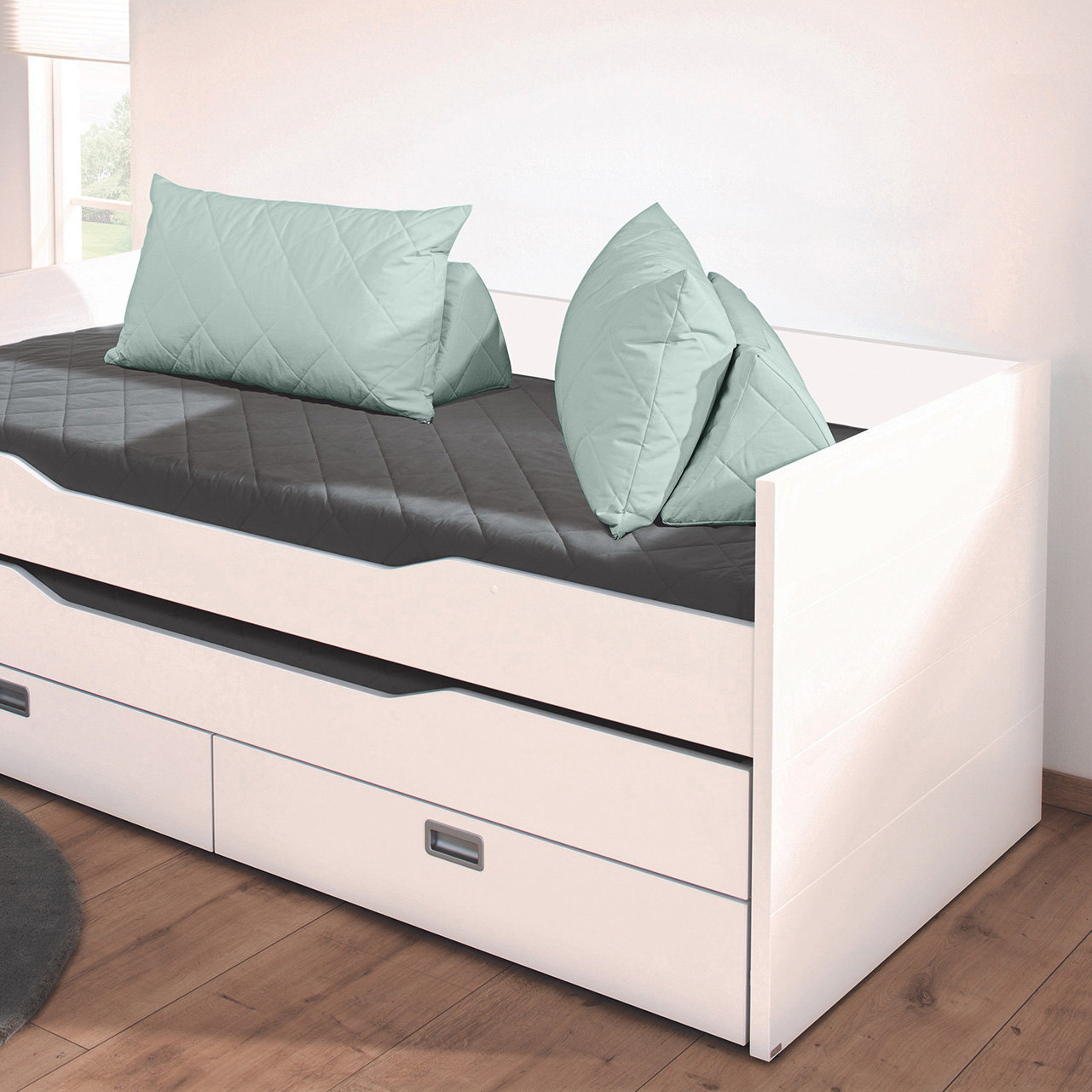 Chillkissen aus Baumwolle Pastellgrün