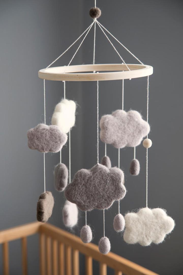 Mobile Wolken Grau #2