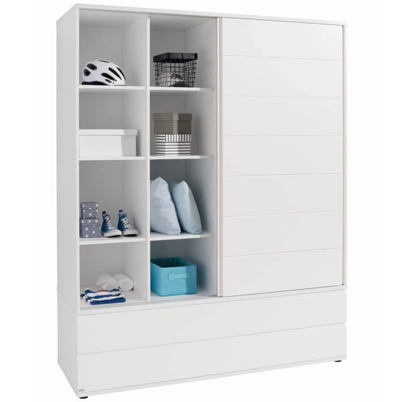 Kleiderschrank Fiona mit Schiebetür, Breit