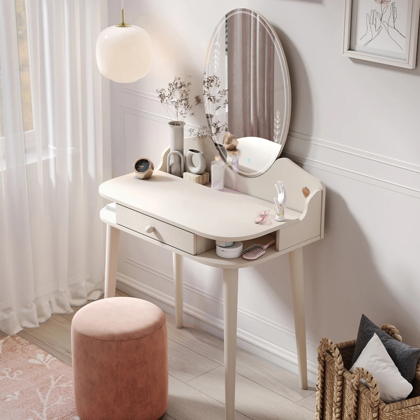 Schminktisch Creme 5