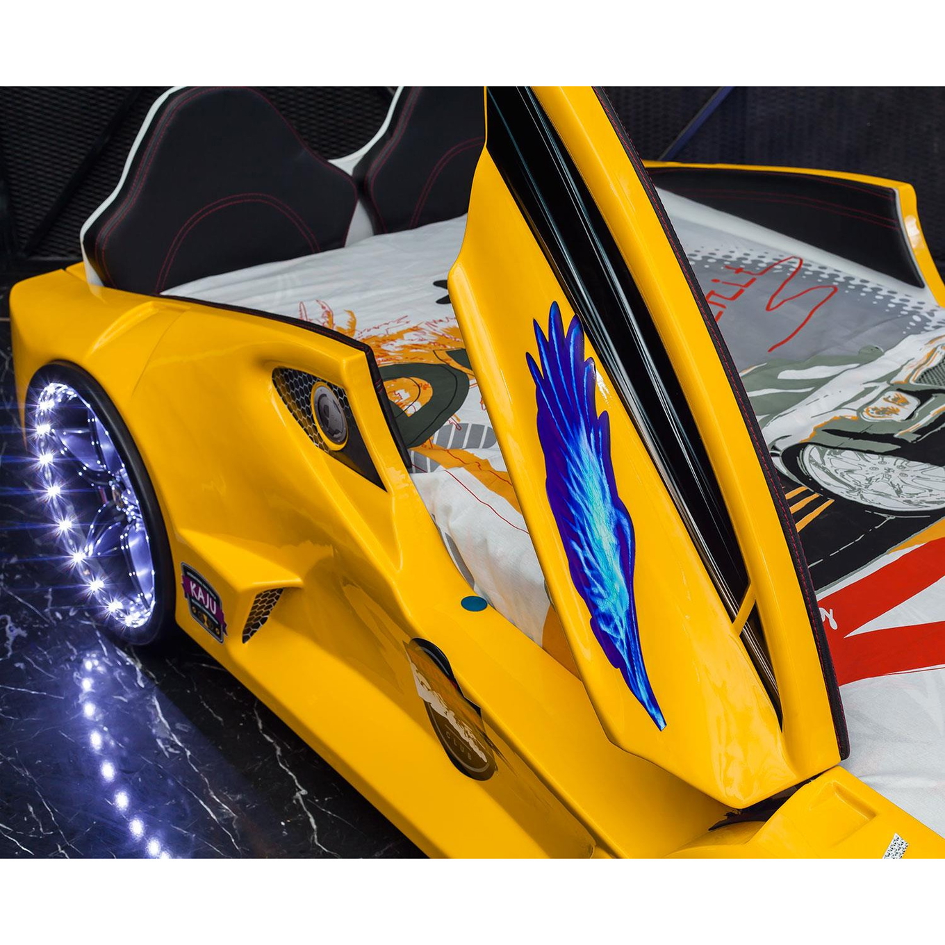 Autobett Speedster Gelb 6