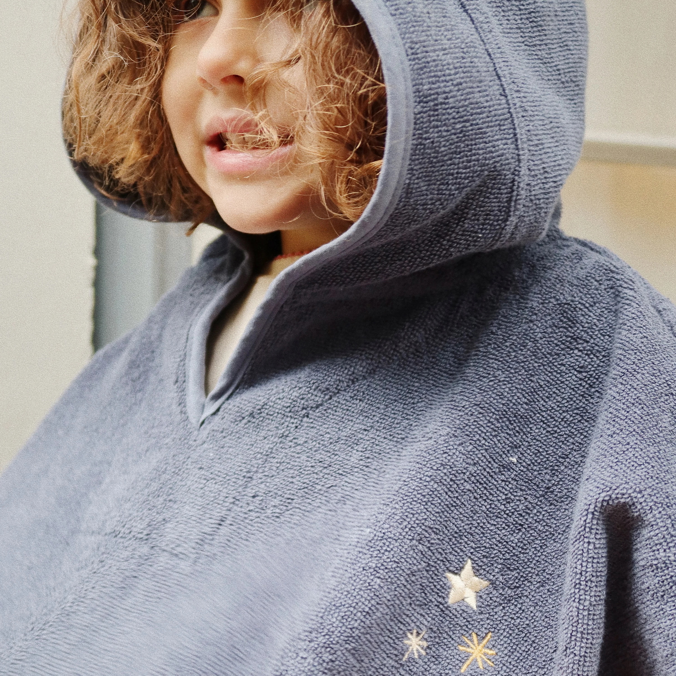 Frottee-Poncho Blue Nights 2-4 Jahre 2