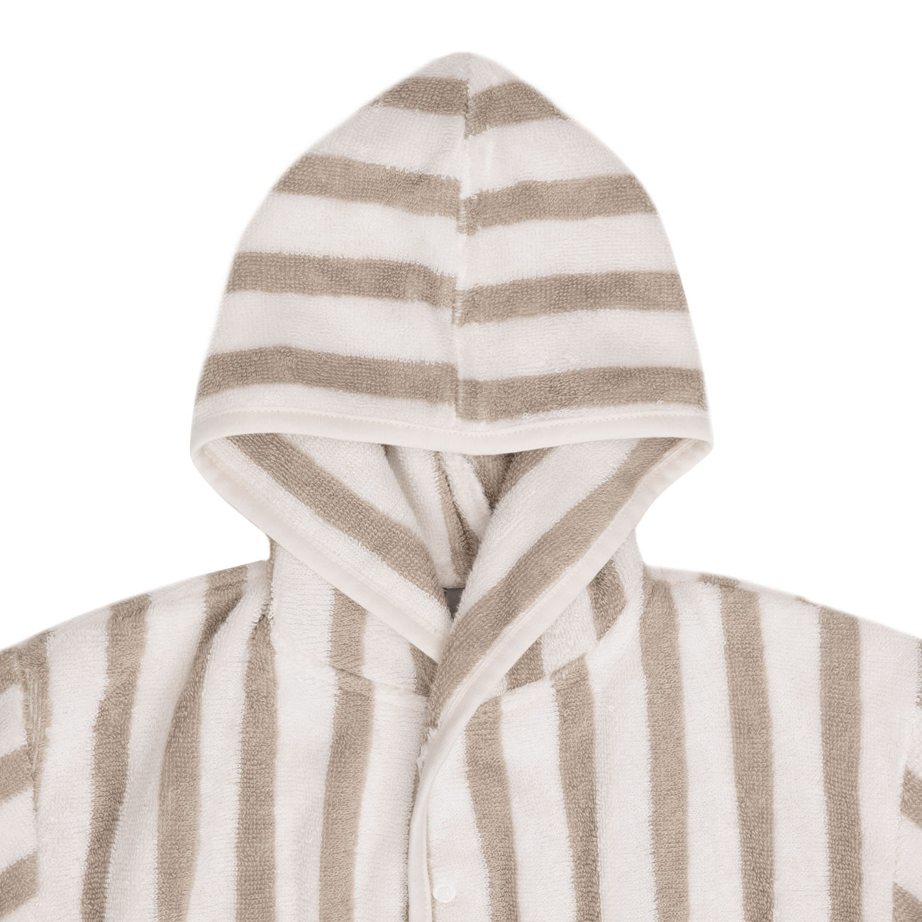 Bademantel Stripe Frottee Olive, 3-4 Jahre 5