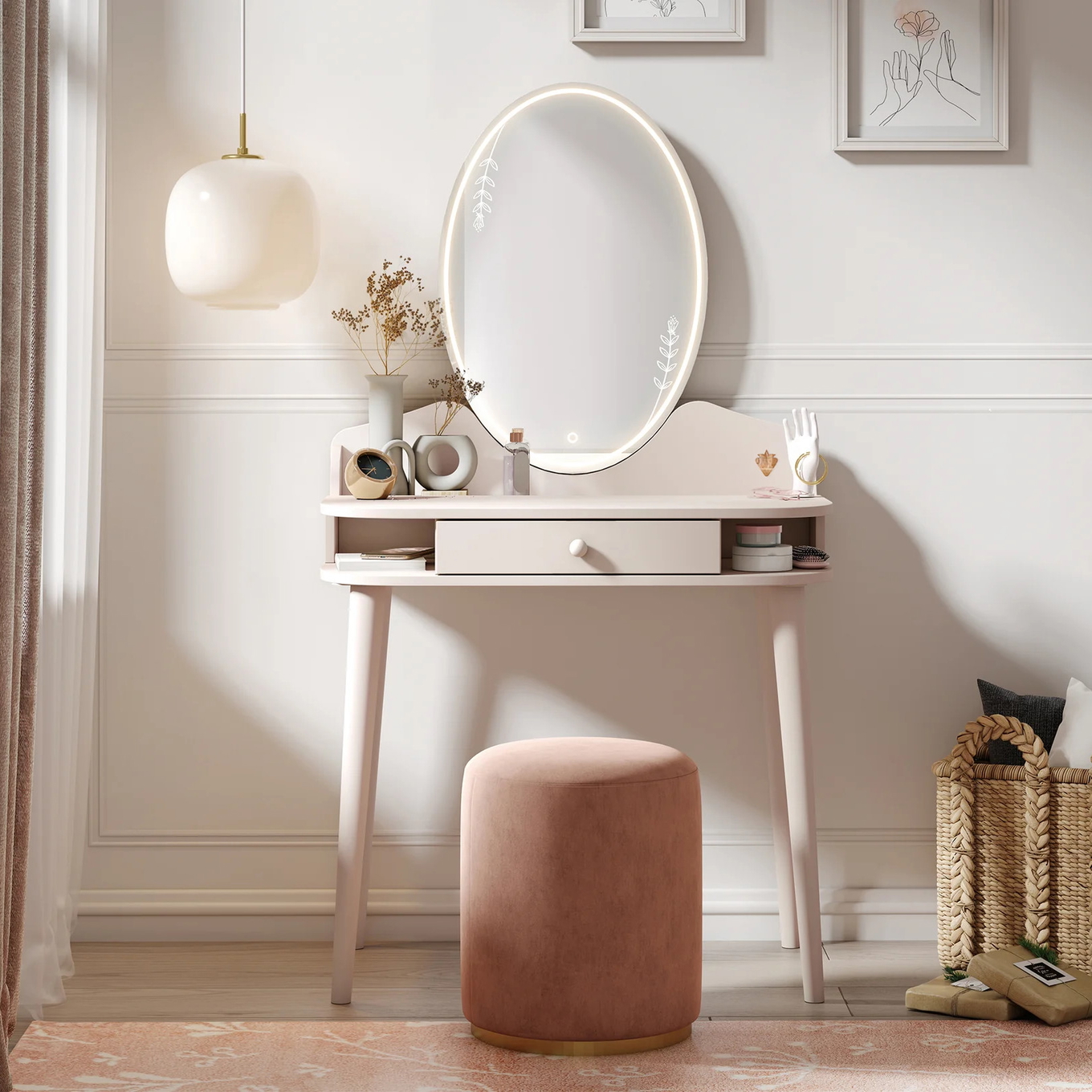 Schminktisch Creme 3