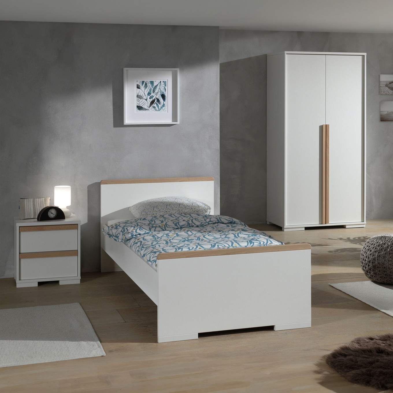 Kinderzimmer London 3-teilig Set Weiss, 2 2