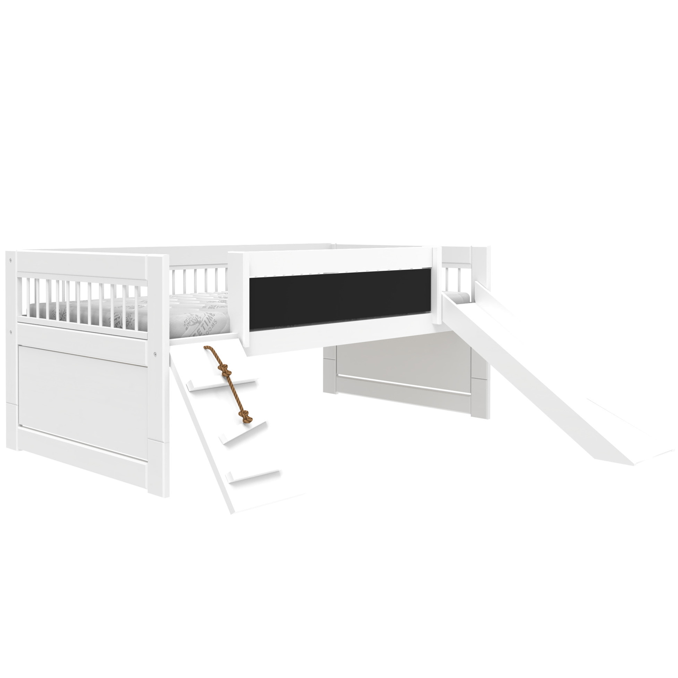 Kojenbett Climb & Slide Breeze Weiss, Rollrost 1