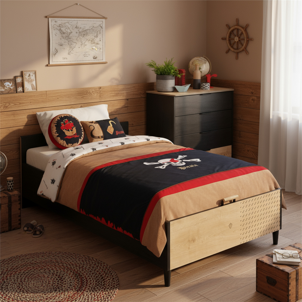 Bett Black ohne Kopfteil mit Stauraum, 120 x 200 cm 3