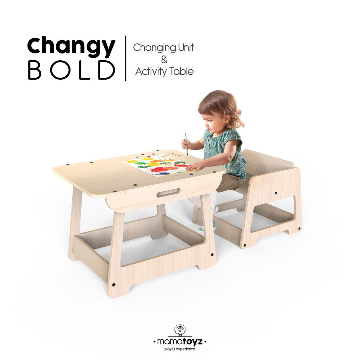 Wickeltisch - Spieltisch Changy 2in1 6