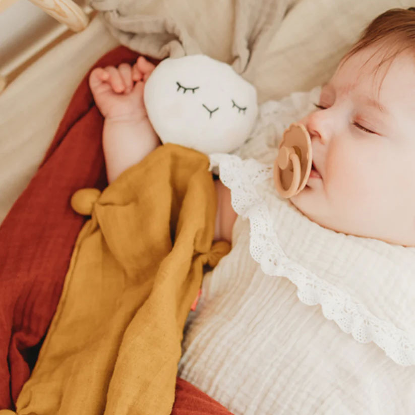 Tuch Muslin Klein Rot 2