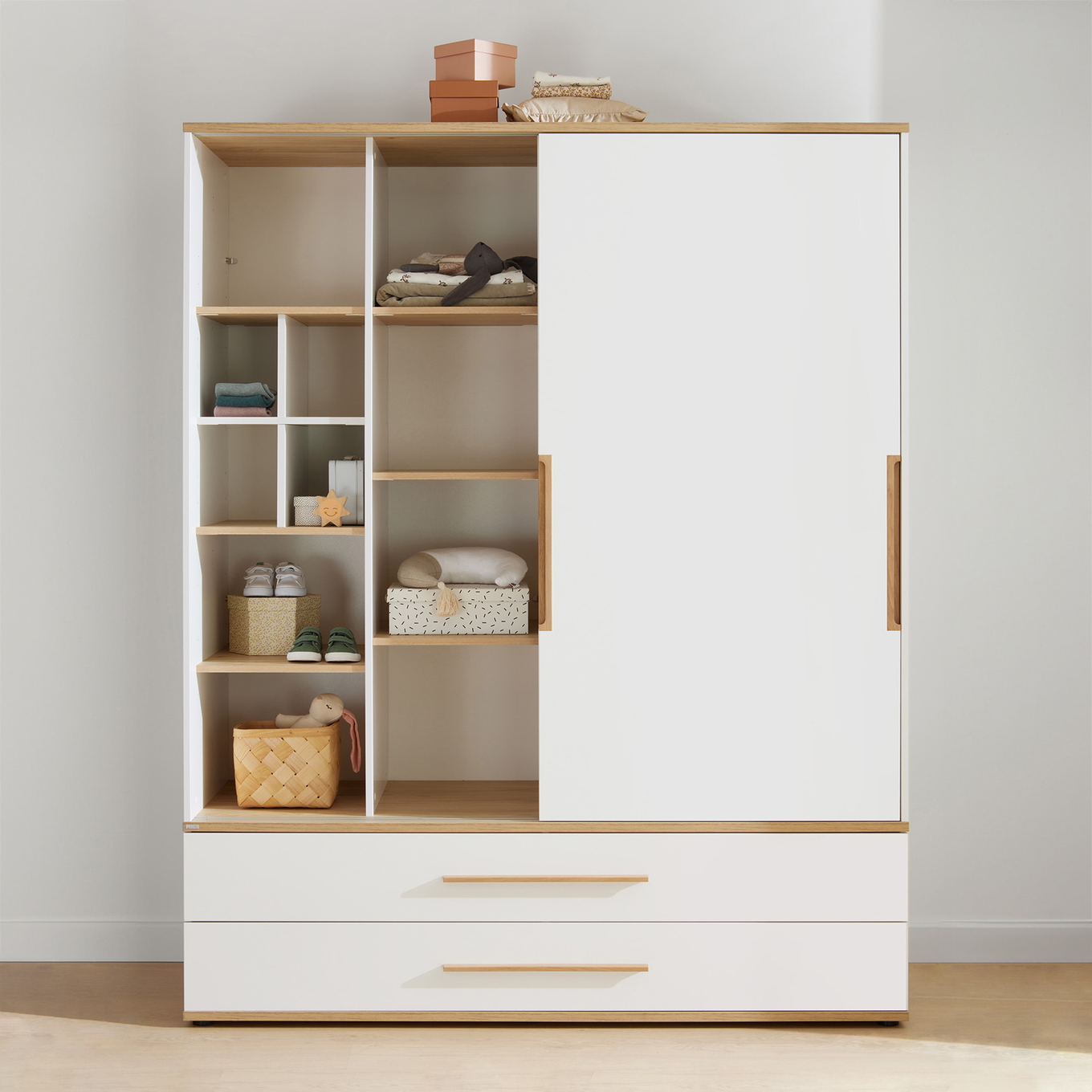 Kleiderschrank Yolanda mit Schiebetür, Breit 3