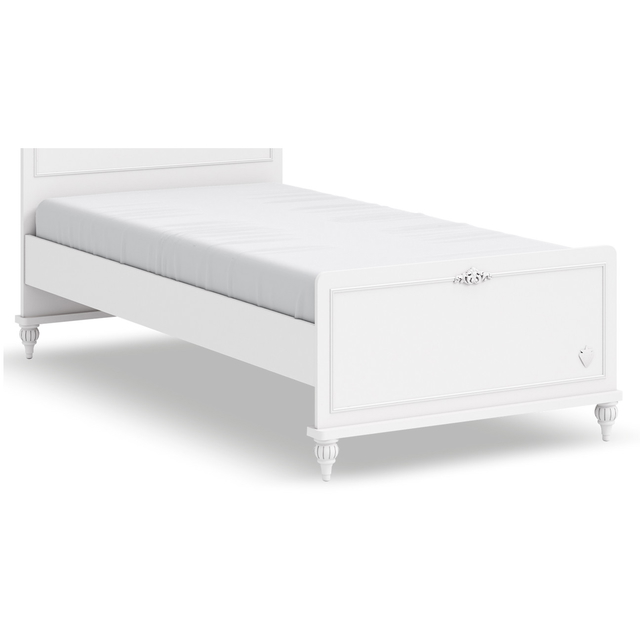 Bett Romantica ohne Kopfteil Standard, 100 x 200 cm