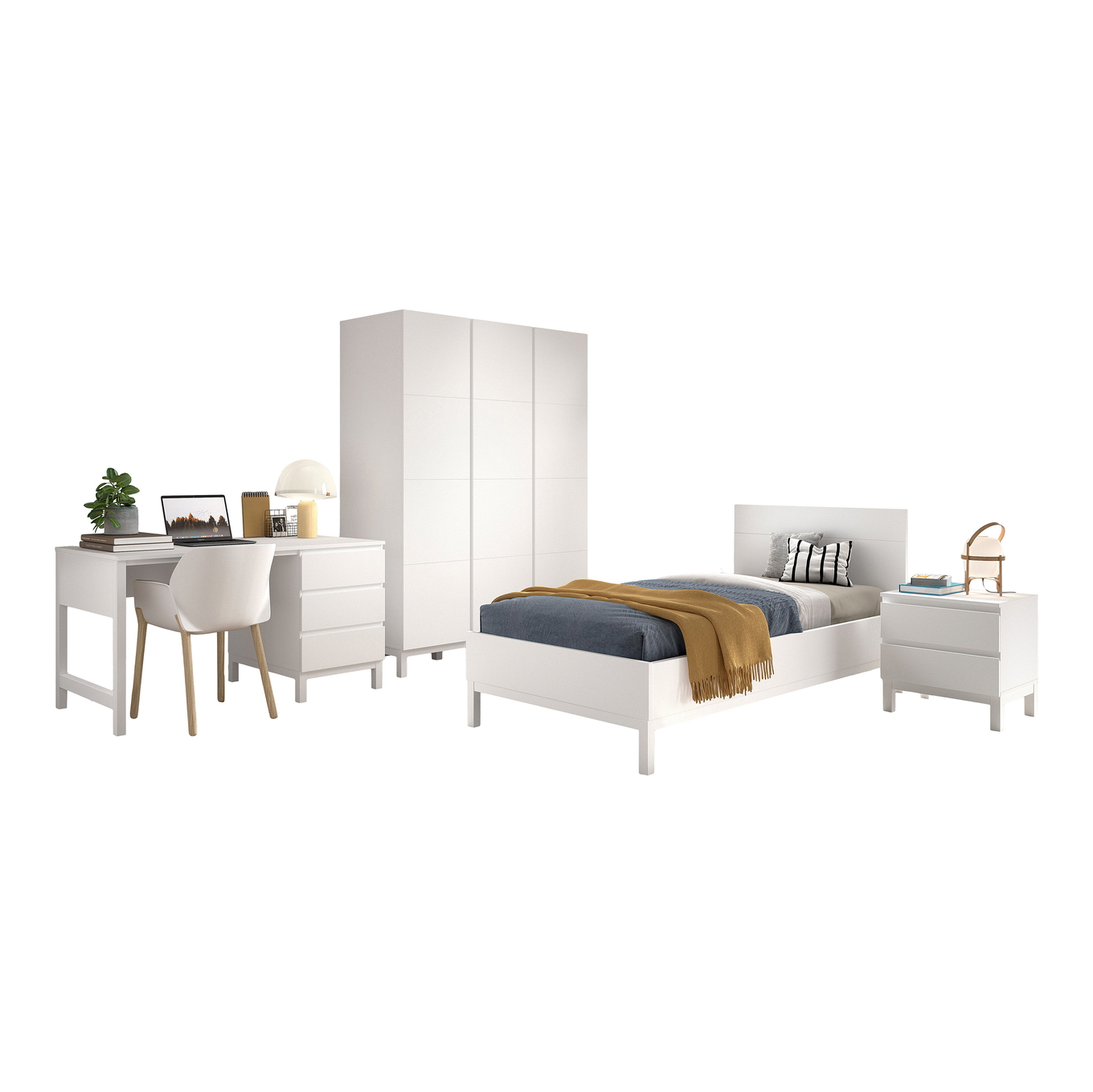 Kinderzimmer Eva 4-teilig Set D