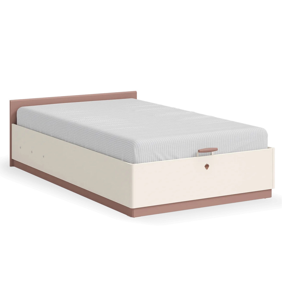 Bett Elegance mit Stauraum, 120 x 200 cm