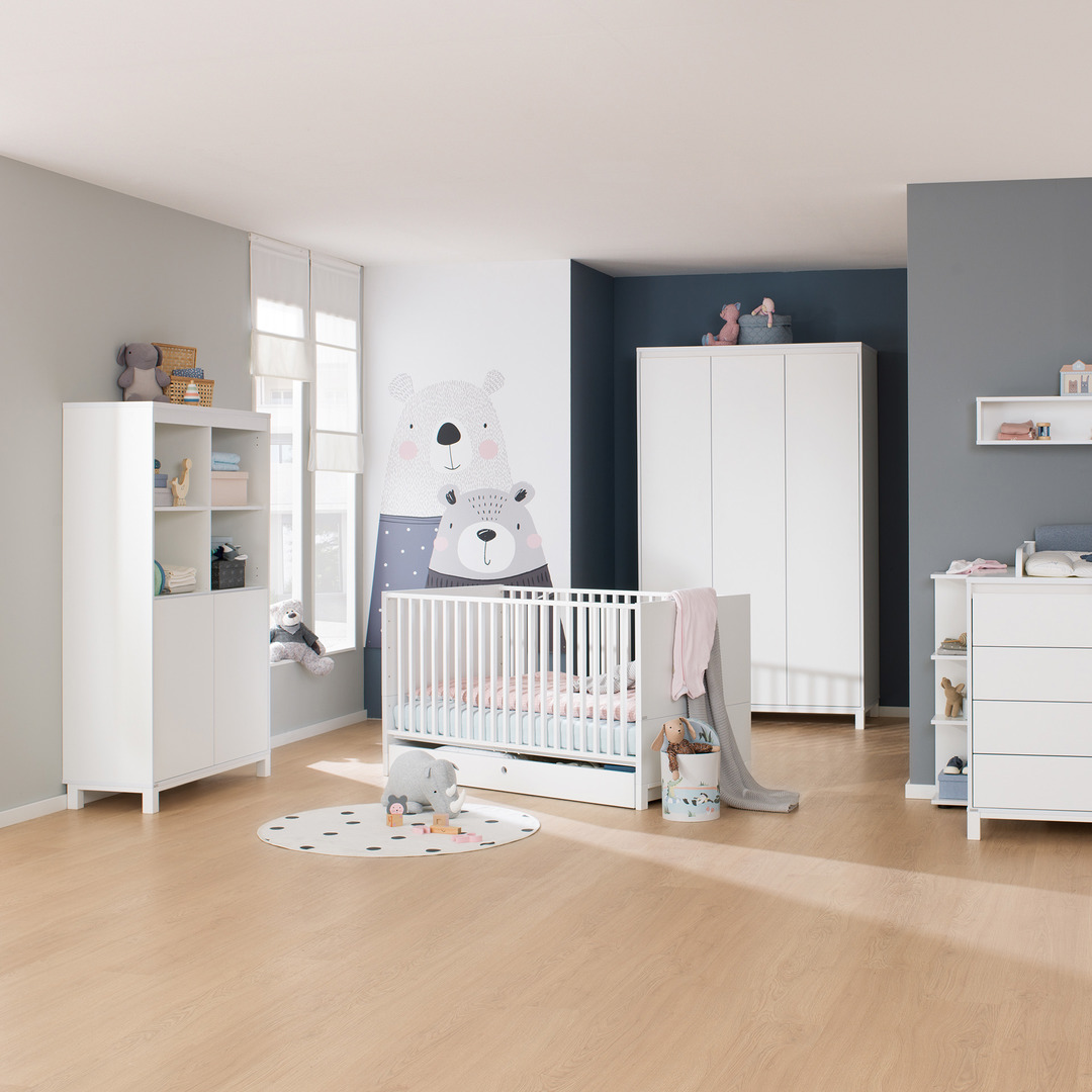 Regal Olli mit 2 Türen unten Blau 2