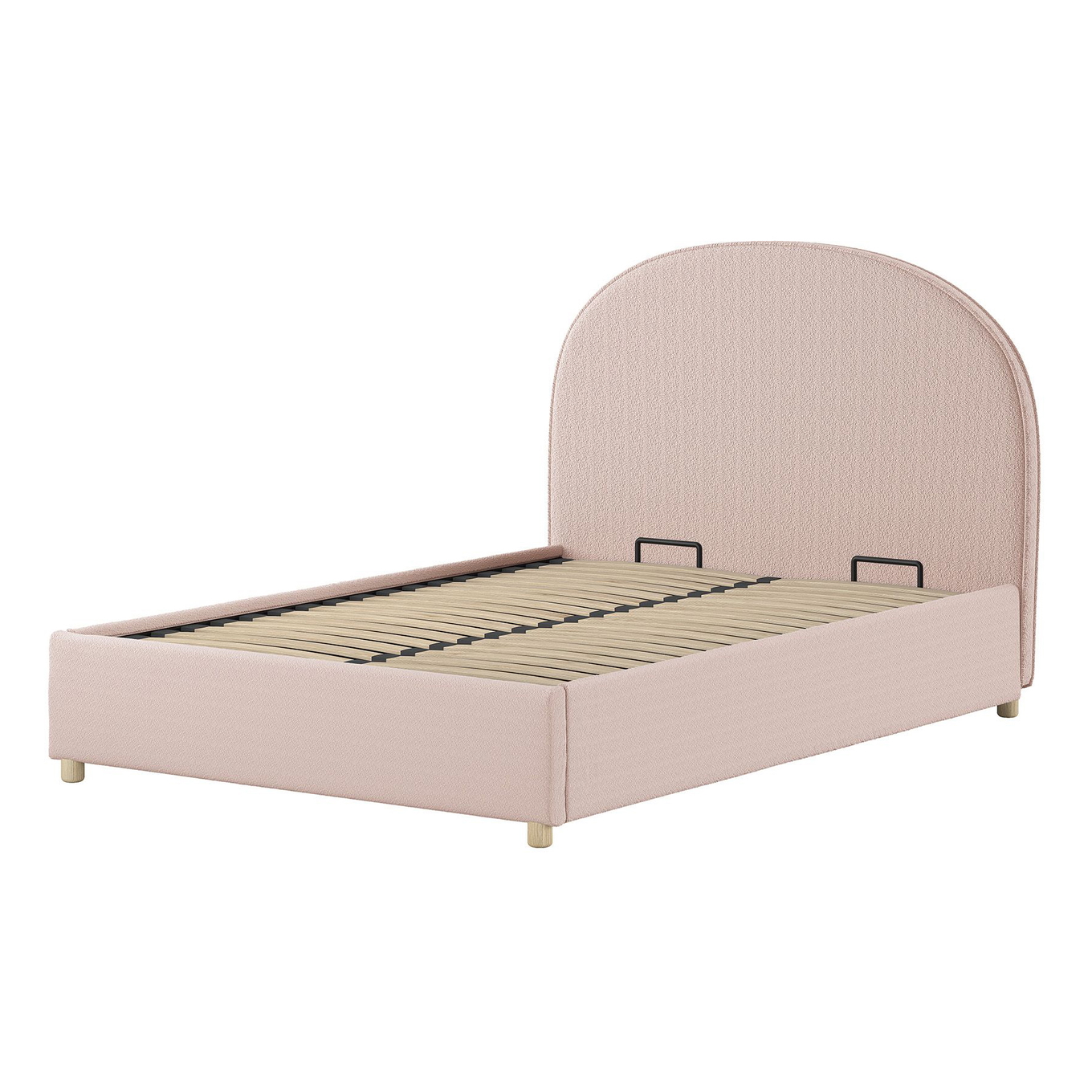 Bett Moon mit Stauraum Rosa, 140 x 200 cm 1