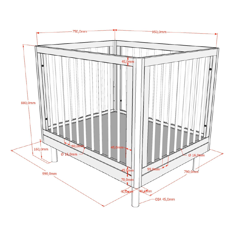 Laufgitter Forrest Holz 6