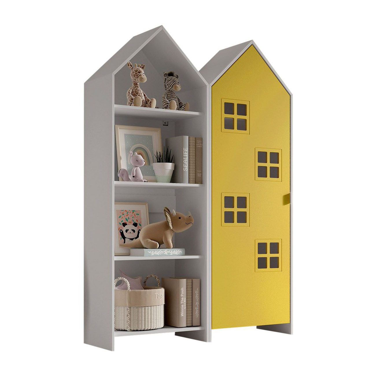 Regalschrank Casami Bruges 2-teilig Set Gelb 1