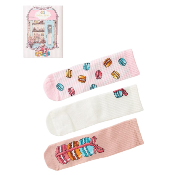 Socken Macaron 3er Set 2-4 Jahre