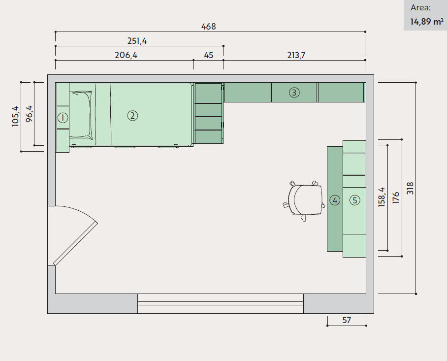 Kinderzimmer Bloom Dino Set 9
