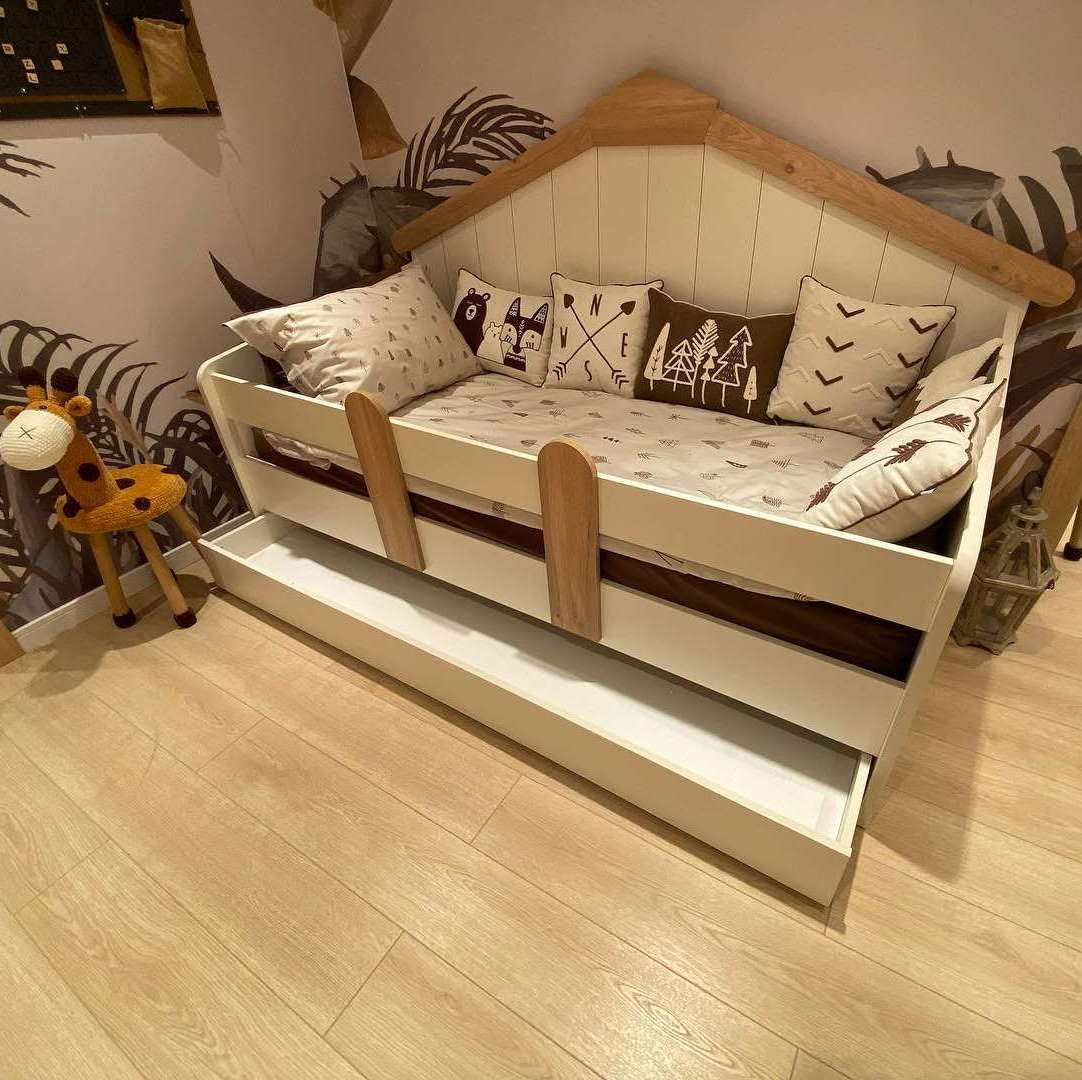 Hausbett Monte Holz, Weiss 2